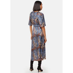 Whistles Blue Marlow Dashed Snake Dress